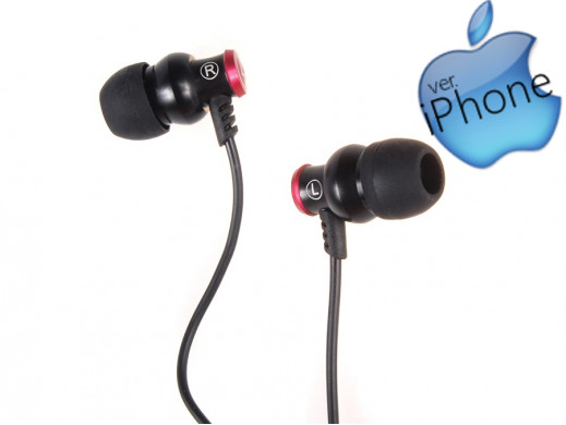 Słuchawki dokanałowe z mikrofonem Delta Brainwavz iOS czarne