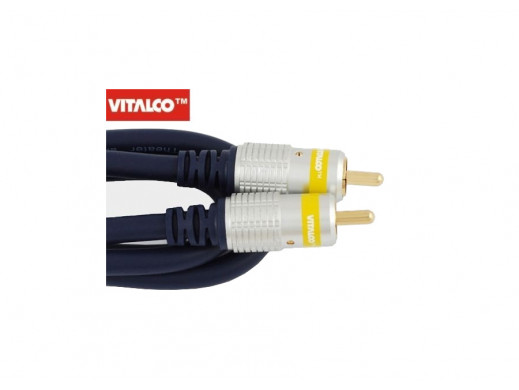 Przewód, kabel 1*1 cinch wtyk-wtyk 5m RKD100 coaxial Vitalco