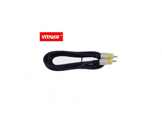 Przewód, kabel 1x1 cinch wtyk-wtyk 1m RKD100 coaxial Vitalco