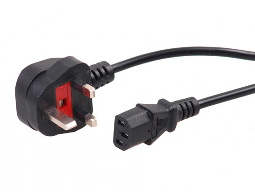 Kabel zasilający Maclean, 3 pin, wtyk GB, 1m, MCTV-805