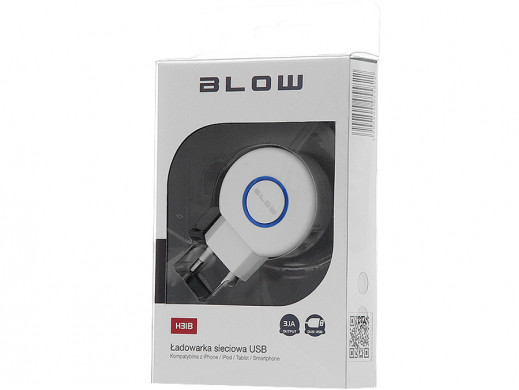 Ładowarka sieciowa Blow USBx2 3,1A H31B