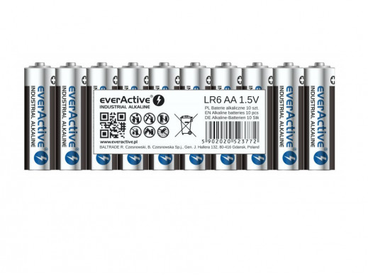 10x baterie alkaliczne everActive Industrial AA