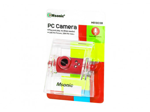 Kamera internetowa USB MR1803 czerwona Msonic