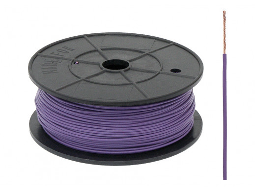 Kabel pojedyńczy 0,5mm FLRY fioletowy