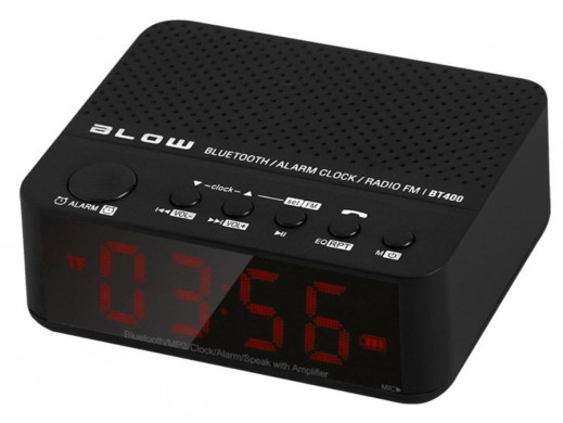 Głośnik przenośny FM bluetooth zegar Blow BT400