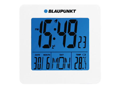 Zegar z alarmem, temperaturą i datą Blaupunkt CL02WH
