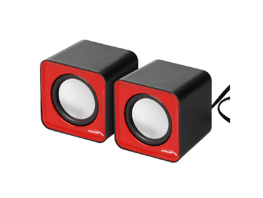 Głośniki komputerowe 6W USB Red&Black Audiocore, AC870 R