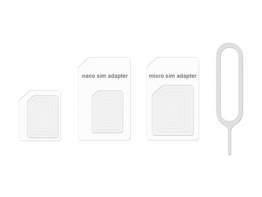 Adapter do kart micro i nano SIM biały 