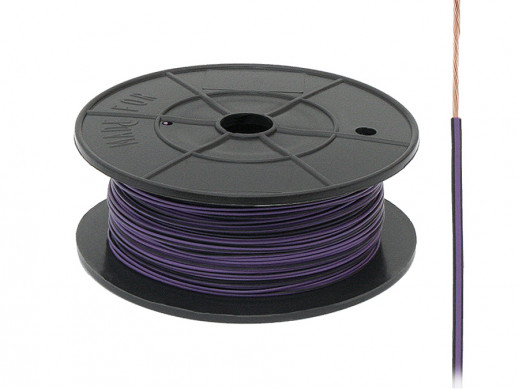 Kabel pojedyńczy 0,75mm FLRY czarno fioletowy