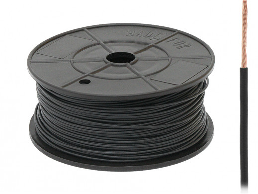 Kabel pojedyńczy 1,5mm FLRY czarny