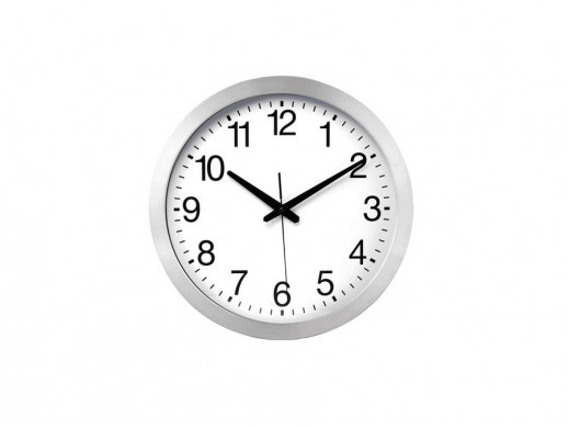 Aluminiowy zegar ścienny 40cm z DCF Velleman WC40D