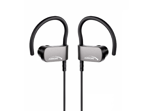 Słuchawki sportowe bluetooth v4.1 Audiocore AC840 srebrne CSR Apt-X