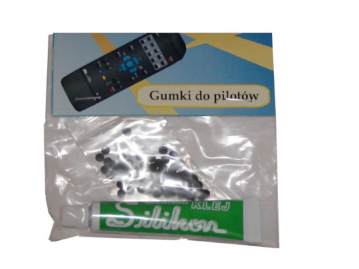 Gumki do pilotów + silikon klej