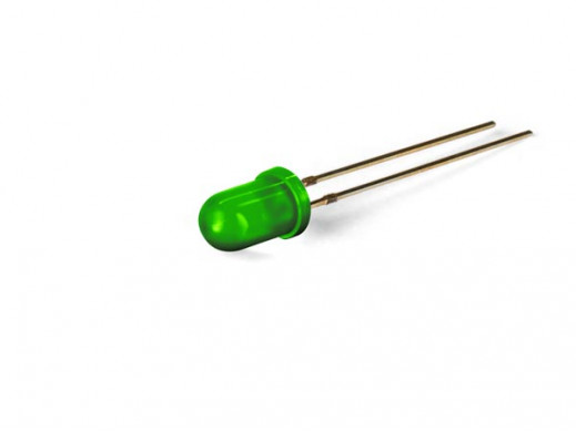Dioda LED 5mm zielona rozproszona