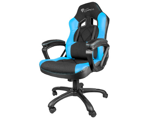 Fotel dla gracza SX33 Genesis czarno-niebieski