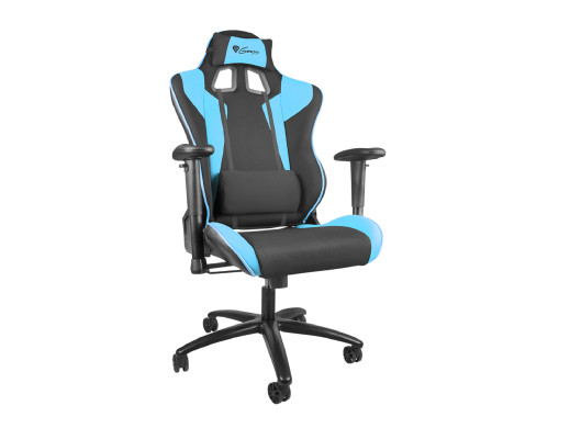 Fotel dla gracza SX77 Genesis czarno-niebieski