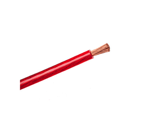 Kabel Power 8Ga 6.7mm CU czerwony Peiying