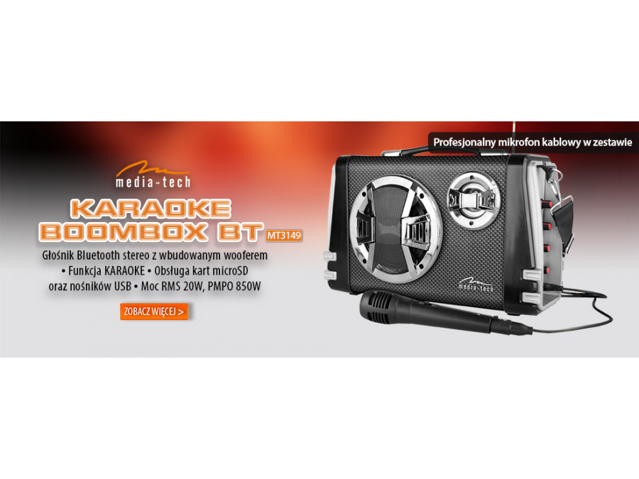 Głosnik bluetooth 850W MT3149 Karaoke MediaTech centrumelektroniki.pl