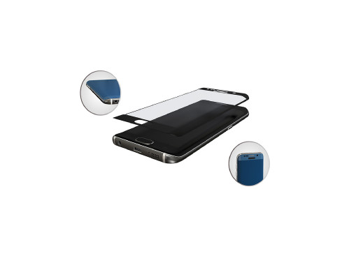 Szkło hartowane 9H 3MK HardGlass Max Samsung S6 Edge Black