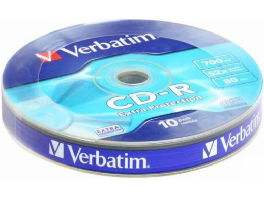 Płyta CD-R 700MB bez opakowania Verbatim Extra protection