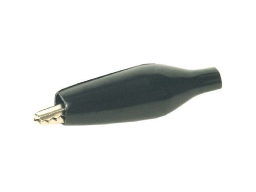 Krokodylek czarny mały 27mm CM5B na kabel