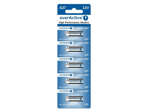 5x baterie alkaliczne everActive A27 12V