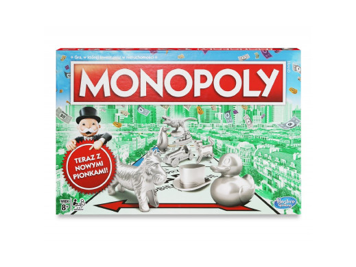 Gra planszowa Monopoly Classic Nowe pionki C1009