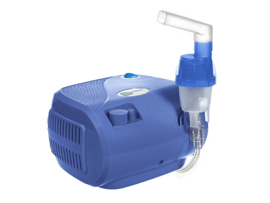 Inhalateur compresseur Omnibus BR-CN116 blanc + tube + sac - Electroménager