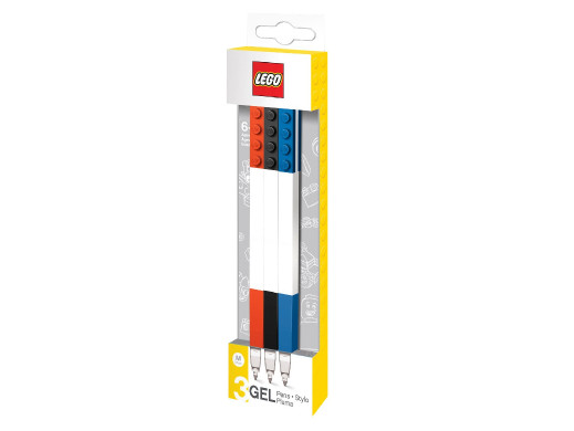Zestaw 3 kolorowych długopisów żelowych LEGO