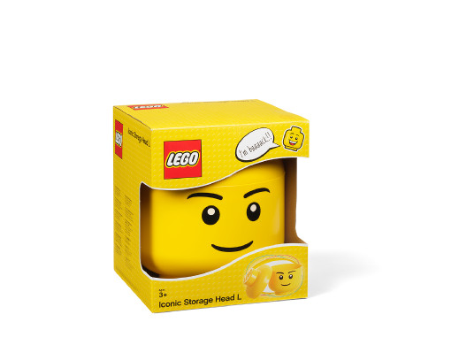 Pojemnik duża głowa Lego - chłopiec L 8,5L