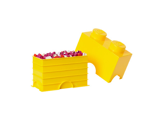 Pojemnik Lego Storage Brick 2 żółty 2,6L