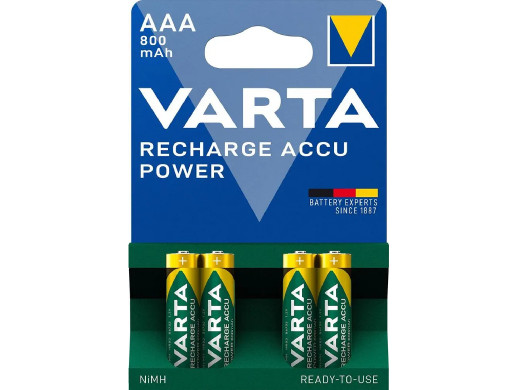 4x akumulatorki R-03 R03 AAA 800mAh Varta Ready2use