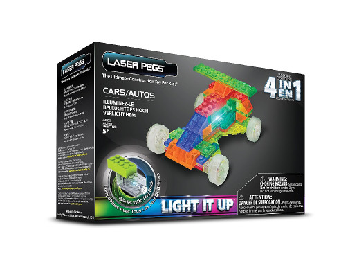 Klocki LED Laser Pegs 4 in 1 Cars
