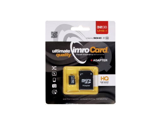 Karta pamięci MicroSD 32Gb C10 Imro +adapter class 10