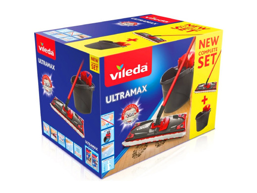 Zestaw mop płaski Vileda Ultramax box
