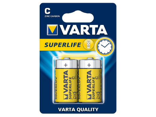2x baterie Varta Superlife R14 (blister)