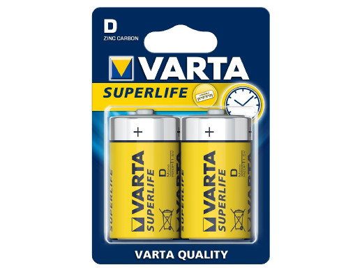 2x baterie Varta Superlife R20 (blister)