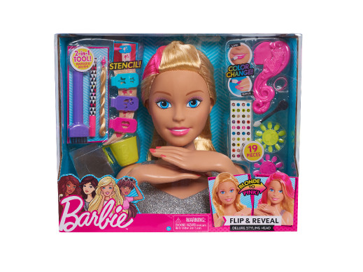 Głowa do stylizacji blond Barbie Deluxe