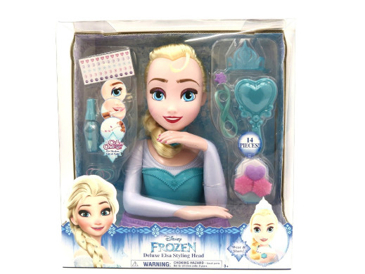 Głowa do stylizacji Frozen Kraina Lodu Elsa Deluxe
