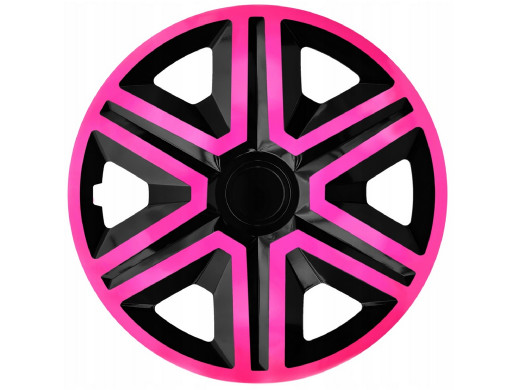 Kołpak 15" ACTION Doublecolor pink/black 4szt