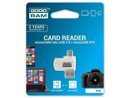 Czytnik kart micro SD+ micro USB Goodram