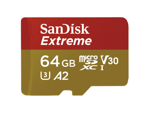 Karta micro SD Sandisk Extreme 64Gb 160MB/s +adapter