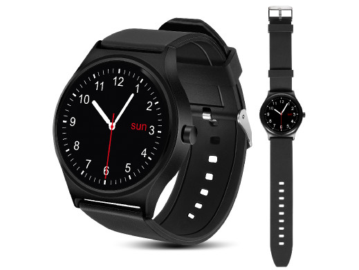 Smartwatch inteligentny zegarek RS100 NanoRS bluetooth krokomierz monitor snu pomiar tętna  czarny