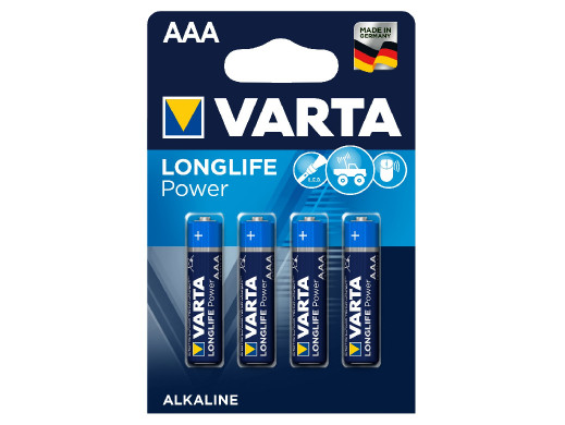 4x bateria R-03 R03 AAA 1,5V alkaliczne Varta Longlife Power