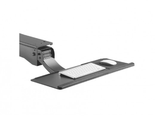 Uchwyt na klawiaturę podbiurkowy regulowany MC-795 do pracy stojąco - siedzącej max zmiana 34cm POSERWISOWY Produkt sprawny, wid