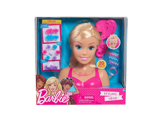 Just Play Barbie głowa do stylizacji Barbie blond