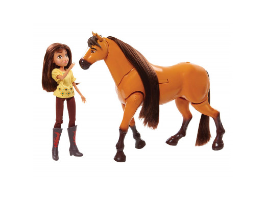 Zestaw Mustang Duch wolności Spirit - Interaktywny rumak i lalka Lucky