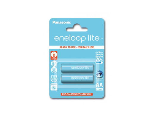 2 x akumulatorki Panasonic Eneloop Lite R6 AA 950mAh