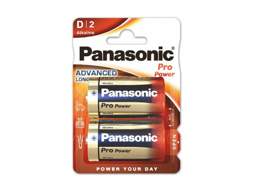 1x Bateria R-20 LR20 D 1,5V alkaiczna Pro power Panasonic
