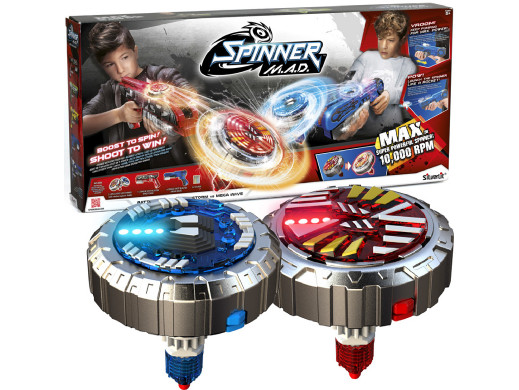 Zestaw 2 wyrzutni spinnerów Spinner MAD Battle Edition Firestorm vs Mega Wave